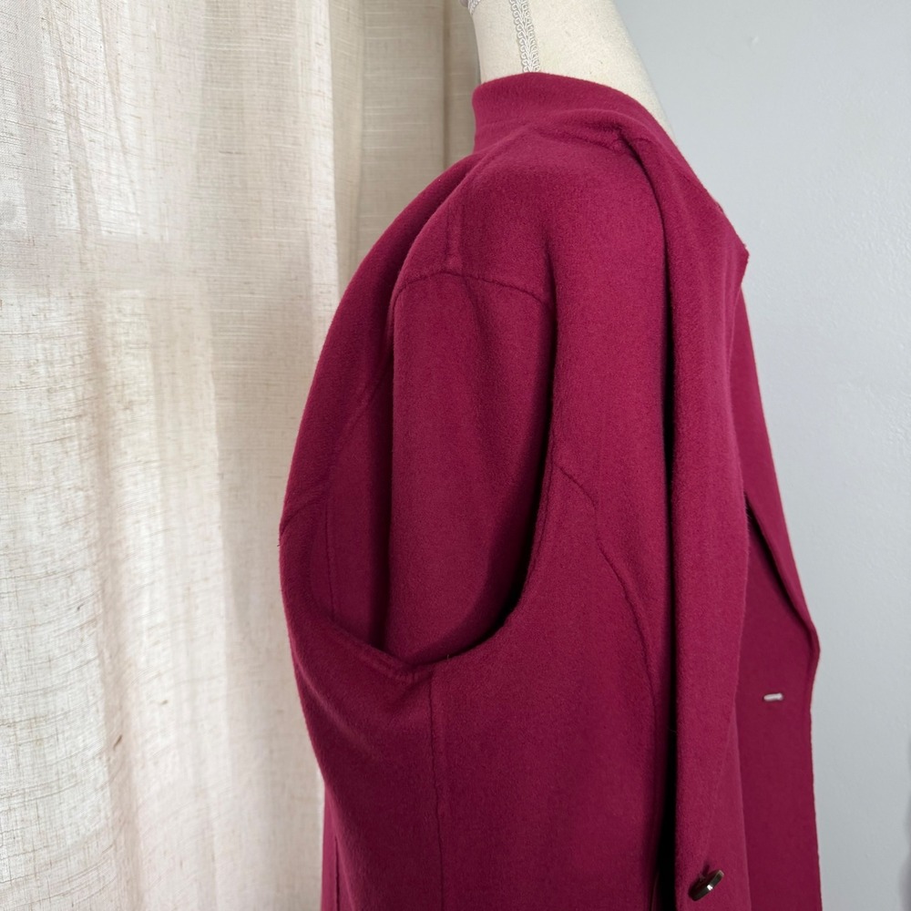 Talbots Double Faced Wool Coat Jacket Single Butt… - image 8